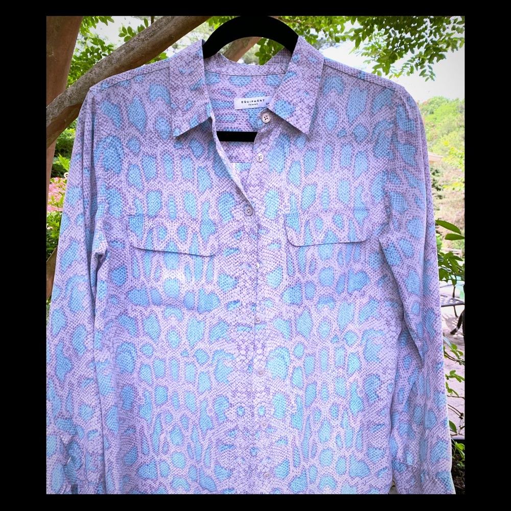 Equipment brand silk blouse